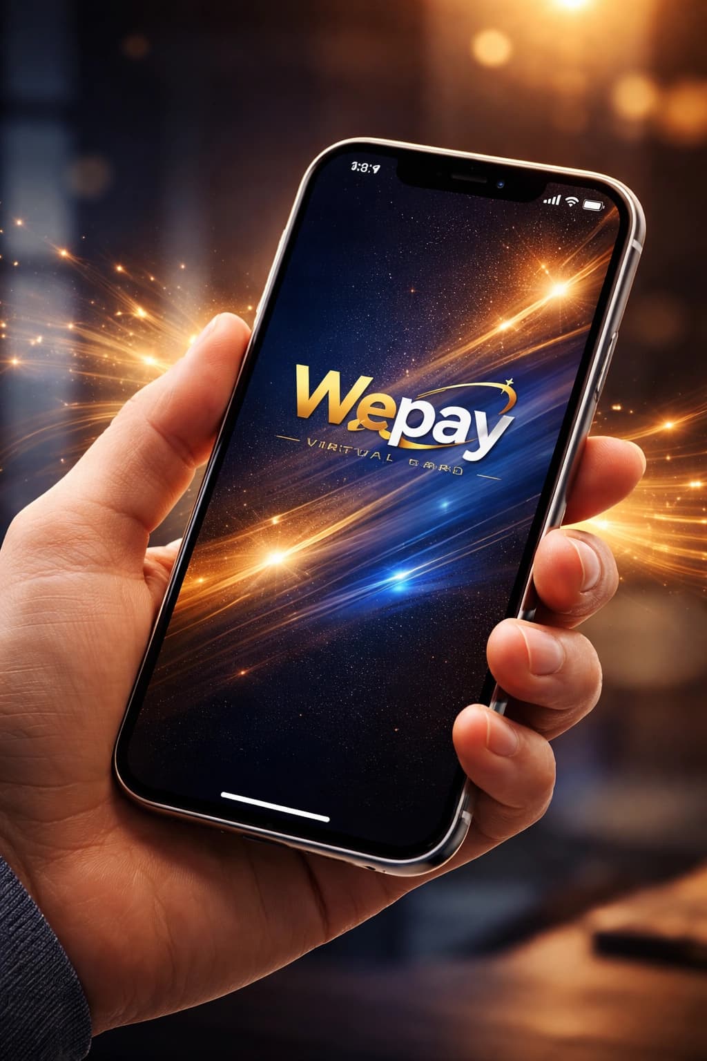 Professional holding a payment card